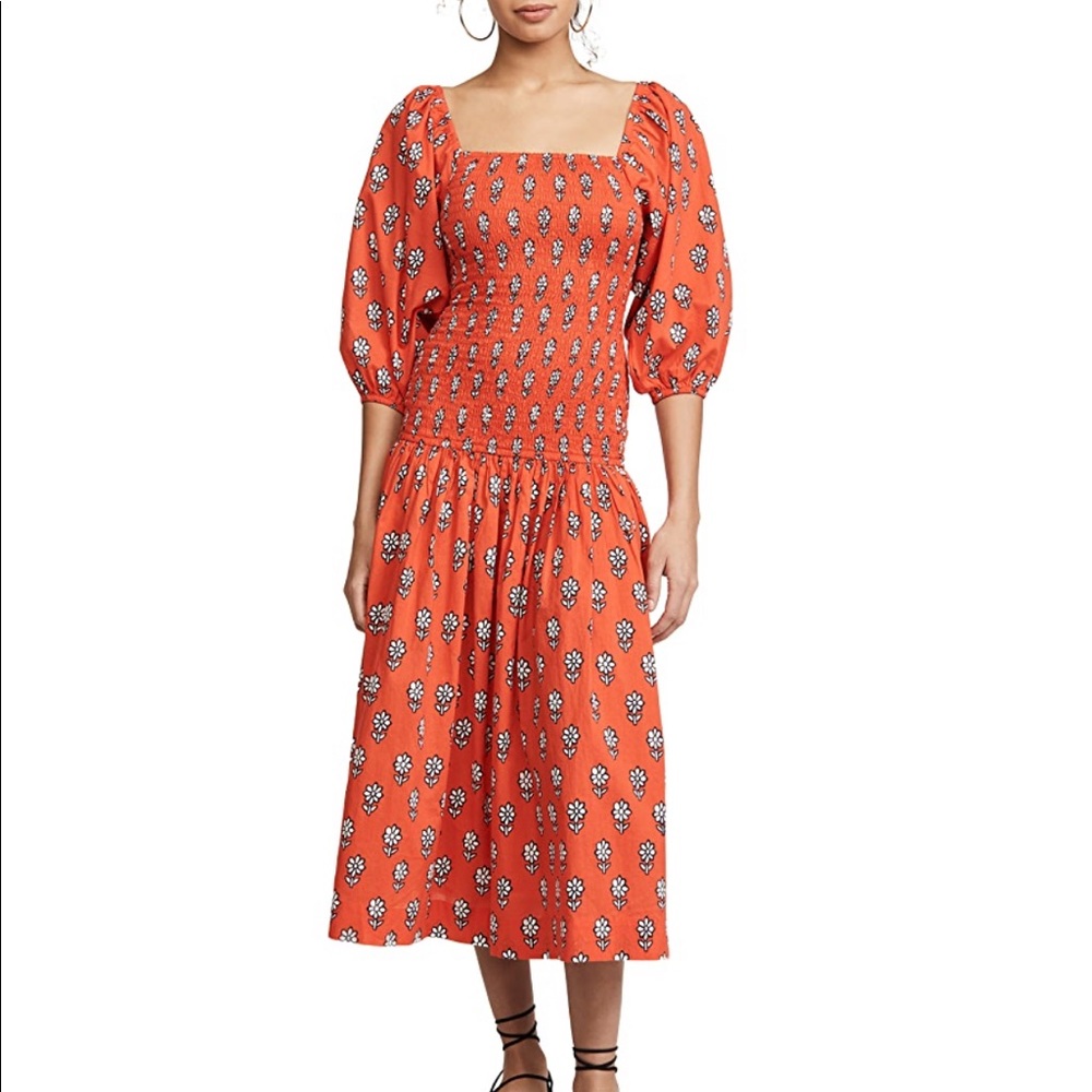 Rhode Harper dress in red/black